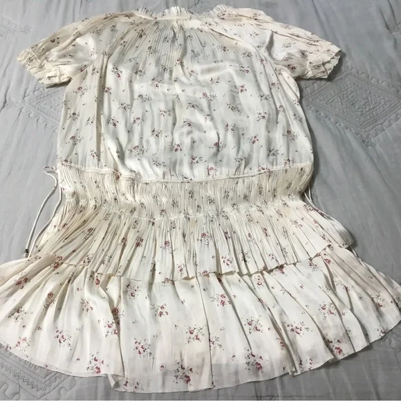 Ulla Johnson Nora Prairie Floral Satin Dress 10 - Picture 14 of 14